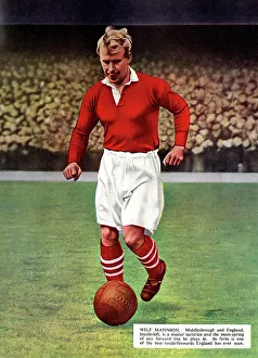 Matthews Prints: Wilf Mannion, Middlesbrough and England footballer