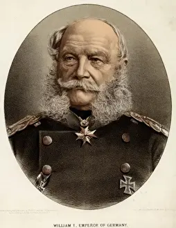 Lith Prints: Wilhelm I / Col Lith Oval