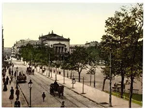 Posen Prints: Wilhelmsplatz and theatre, Posen, Germany (i. e. Poznan Pola