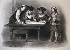 Wilkie Prints: Wilkie, Sir David (1785-1841). Columbus in