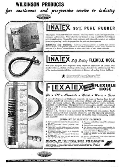 Wilkinson Prints: Wilkinson Rubber Linatex. Flexatex Synthetic Rubber Hose