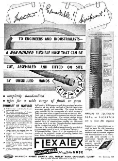 Wilkinson Prints: Wilkinson Rubber Linatex Flexible Hoses 1943 Advert