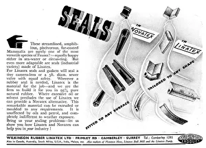 Seals Prints: Wilkinson Rubber Linatex & Novatex Seals 1947