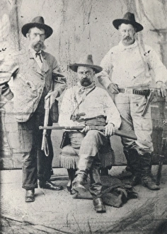 Pinkerton Gallery: William A. Pinkerton with railroad special agents Pat Connel
