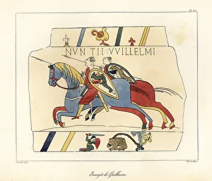 Messengers Prints: William Duke of Normandy's messengers riding to Wido, Count Gu