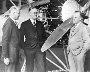 William Edward Boeing (1881-1956) centre and P G Johnson