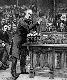 William Ewart Gladstone in the House of Commons, 1886