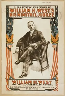 Enterprise Prints: William H. Wests Big minstrel jubilee a majestic enterprise