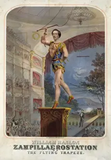 Trapeze Prints: William Hanlon. Zampillaerostation or the flying trapeze
