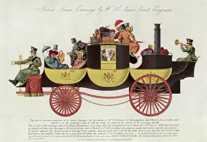Devices Prints: William Henry James project is just one of many ingenious devices whereby the power of steam is harnessed to road