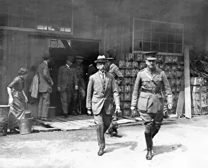 Workshops Prints: William Hughes, Australian PM, visiting workshops, France