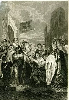Conqueror Gallery: William I the Conqueror receiving the crown