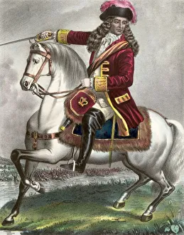 I Ii Collection: William III. Prince of Orange! At the battle of the Boyne