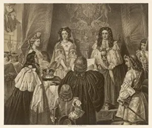 1689 Prints: William & Mary Crowned