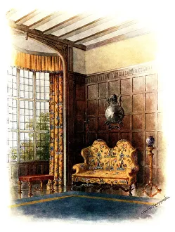 Applied Prints: William and Mary Settee