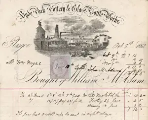 Receipts Prints: William McAdam Bill 1861