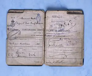 Stamped Prints: William Nutbean, Certificate of Discharge