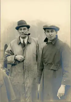 William Oke Manning (1879-1958), designer, and Sqn Ldr ?