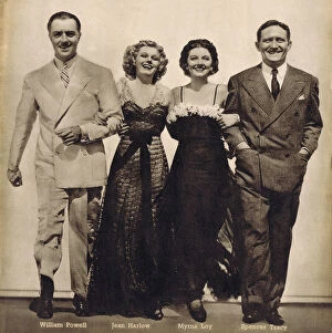 Spencer Collection: William Powell, Jean Harlow, Myrna Loy and Spencer Tracy