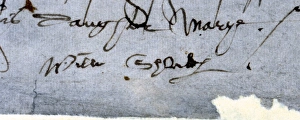 Images Dated 27th April 2011: William Shakespeare signature