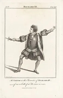 Thespian Prints: William Smith as King Richard III in Richard III, 1761