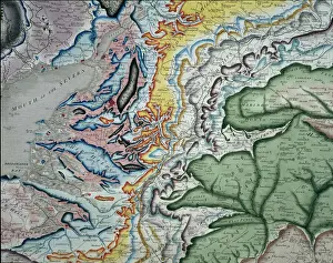 Geology Prints: William Smiths geological map