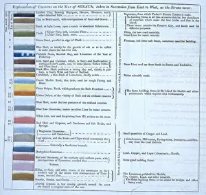 Strata Prints: William Smiths geological table