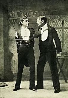William Terriss and W L Abingdon in The Fatal Card