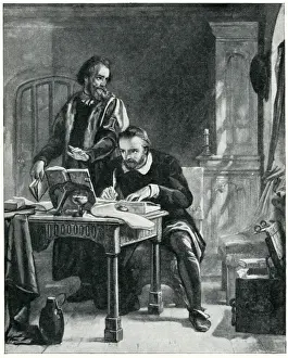 Translator Prints: William Tyndale translating the Bible into English