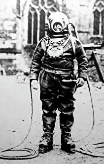 Diver Prints: William Walker, Diver, Winchester Cathedral