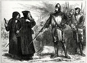 Stirling Gallery: William Wallace, Scottish leader, talking to two Dominican friars who were acting as