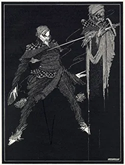 Images Dated 13th January 2021: William Wilson confronts his own double