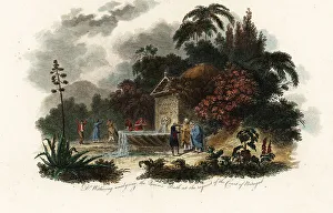 Temple Of Flora Prints: William Withering at Caldas da Rainha, 1794