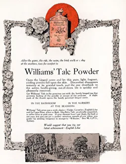 Williams Talc Powder Advertisement