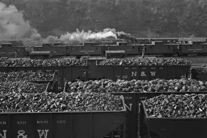 Rail Road Prints: Williamson, West Virginia. A railroad yard with cars loaded