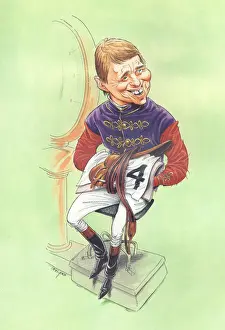 Horseracing Prints: Willie Carson - Flat race jockey