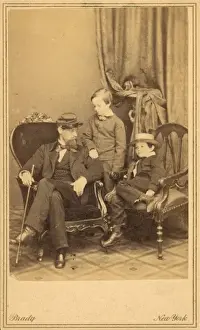 Cousin Prints: Willie and Tad Lincoln, sons of President Abraham Lincoln, w