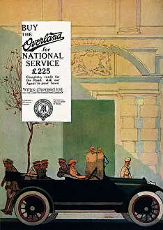 Willys Overland car advertisement, 1917