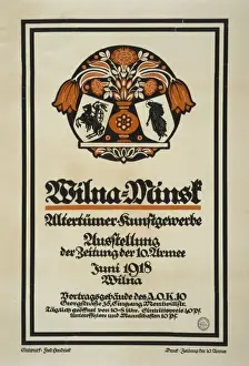 Wilna-Minsk, Altertumer Kunstgewerbe, Ausstellung der Zeitun