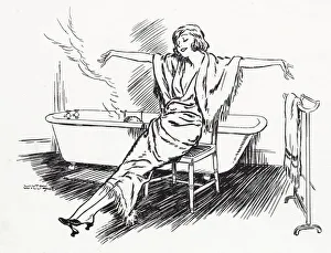 Cleanliness Collection: Wilton Williams Idea of Comfort, taking a bath