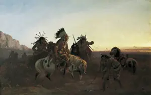 Thyssen Prints: WIMAR, Carl (1828-1862). The lost trail. ca
