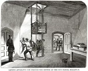 Correction Collection: Winch-operated dinner lift at Holloway Prison