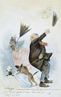 Images Dated 28th September 2012: Wind, Dogs, Owners