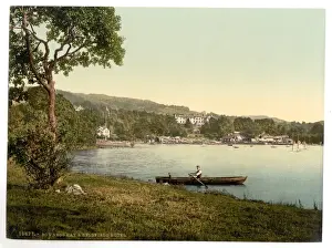 Windermere Prints: Windermere, Bowness, Bay and Belsfield Hotel, Lake District