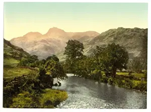 Windermere Prints: Windermere, Langdale Pikes, Lake District, England