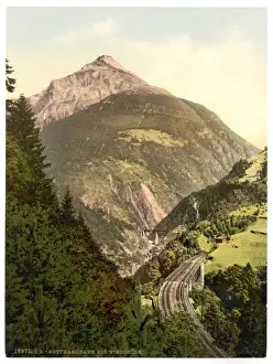 Gotthard Prints: Windgelle, St. Gotthard Railway, Switzerland