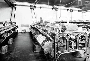 Winding Collection: Winding frame in a woollen mill in Bradford