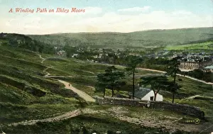 Ilkley Prints: Winding Path, Ilkley Moors, Ilkley, Yorkshire