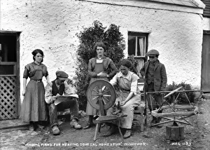 Winding Prints: Winding Pirns for Weaving Donegal Homespun, Inishowen