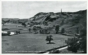 Galloway Prints: The winding road to Newton Stewart from New Galloway